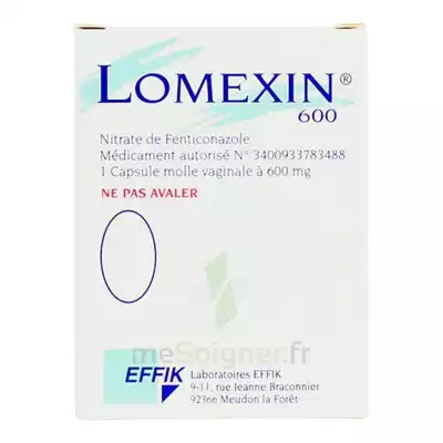 Lomexin 600 Mg Caps Molle Vaginale Plq/1 à Vétraz-Monthoux